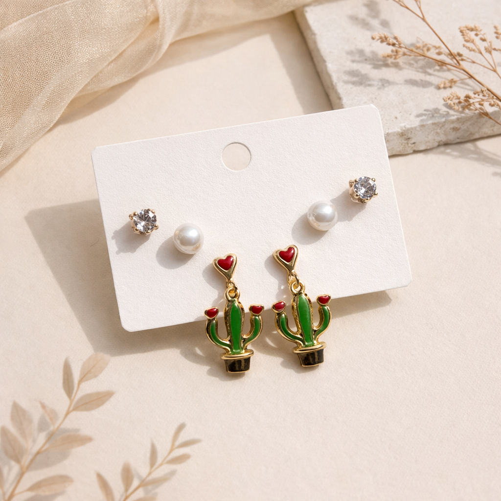Cactus Combo Earrings