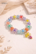 Floral Yellow Beaded Bracelet
