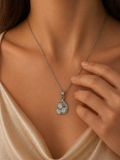 Moonstone Flame Pendant Necklace